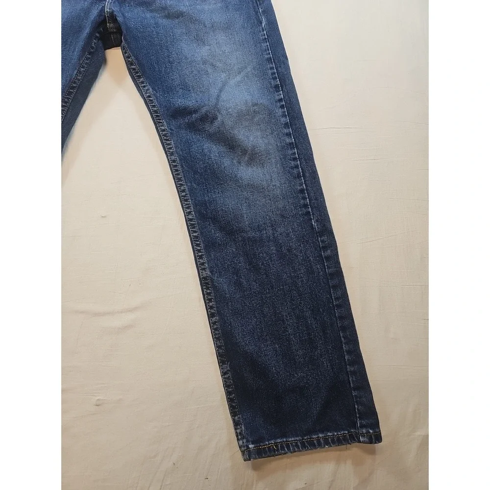 Levis 505 Jeans Mens 36x30 Blue Denim Straight Leg Medium Wash Classic Fit